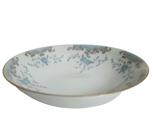 Imperial China Other - W Dalton Imperial China Seville 5303 Fruit Bowl Blue White Gray Gold Trim 5.5"